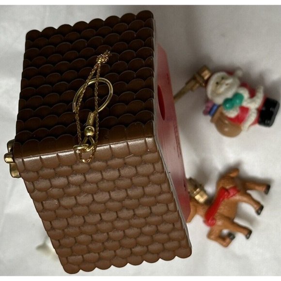 Vintage 1995 Lustre Fame Dangle Mobile Clock Christmas Ornament No Box - Picture 10 of 10